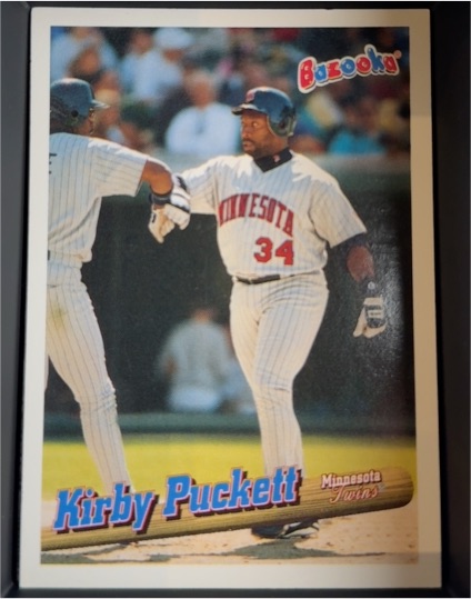 1996 Topps Bazooka #24 Kirby Puckett — front