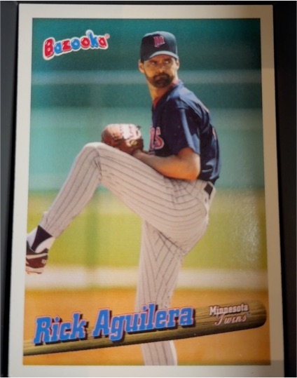 1996 Topps Bazooka #45 Rick Aguilera — front