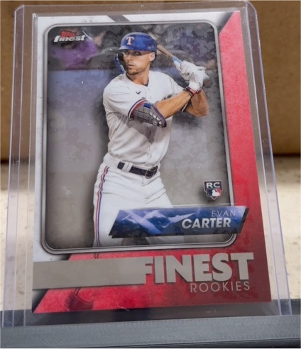 2024 Topps Finest #FRD-6 Evan Carter Finest Rookies — front