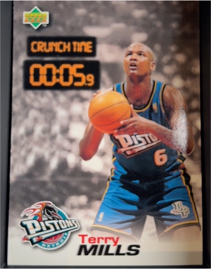 1997 Upper Deck Nestle Crunch Time #CT30 Terry Mills — front