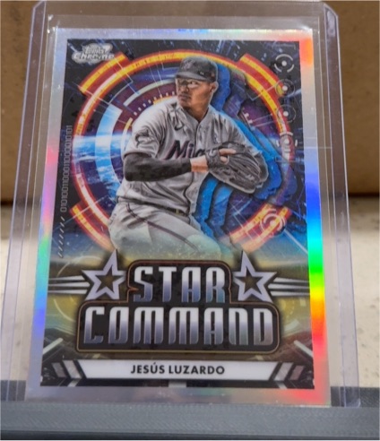 2024 Topps Chrome Cosmic Star Command #SC-4 Jesús Luzardo — front