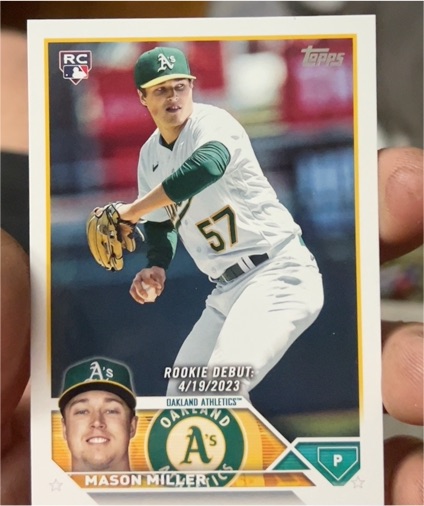 2023 Topps Update #US210 Mason Miller Rookie Debut — front