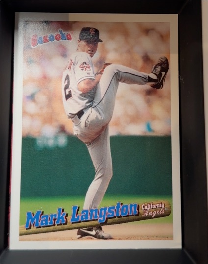 1996 Topps Bazooka #118 Mark Langston — front