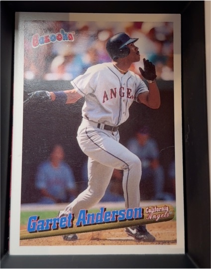 1996 Topps Bazooka #31 Garret Anderson — front