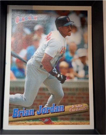 1996 Topps Bazooka #115 Brian Jordan — front