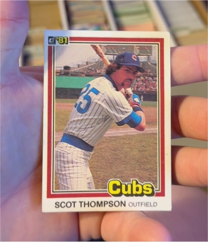 1981 Donruss #519 Scot Thompson Chicago Cubs — front