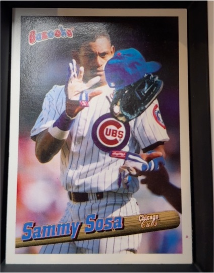 1996 Bazooka #20 Sammy Sosa — front
