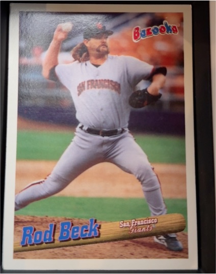 1996 Bazooka #56 Rod Beck — front