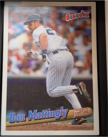 1996 Topps Bazooka Don Mattingly New York Yankees — front
