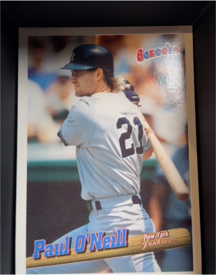 1996 Topps Bazooka #128 Paul O'Neill — front