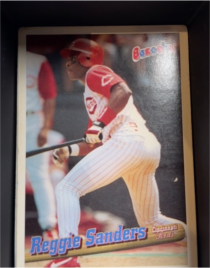 1996 Bazooka #4 Reggie Sanders — front