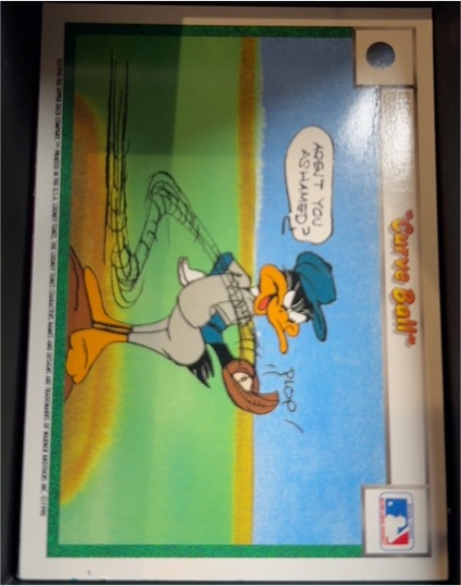 1990 Upper Deck Comic Ball #585 Daffy Duck Curve Ball — front