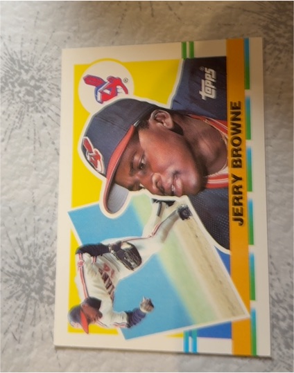 1990 Topps Big #256 Jerry Browne — front