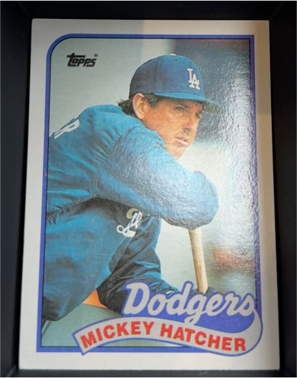 1989 Topps #483 Mickey Hatcher — front