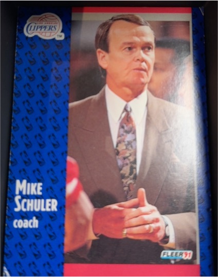 1991-92 Fleer #95 Mike Schuler — front