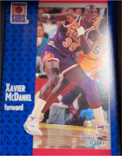 1991-92 Fleer #164 Xavier McDaniel — front
