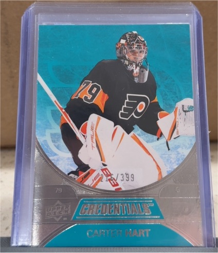 2021-22 Upper Deck Credentials #25 Carter Hart — front