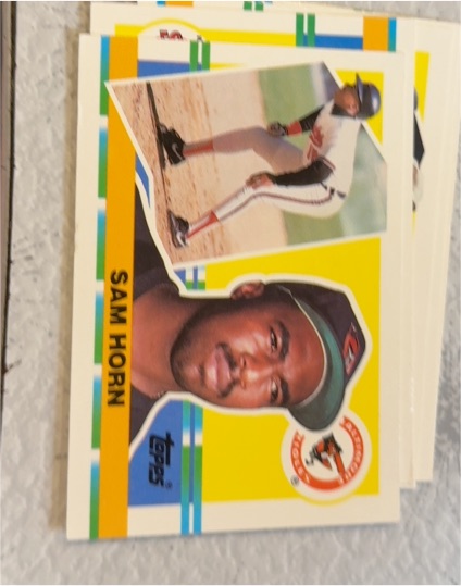 1990 Topps Big #234 Sam Horn — front