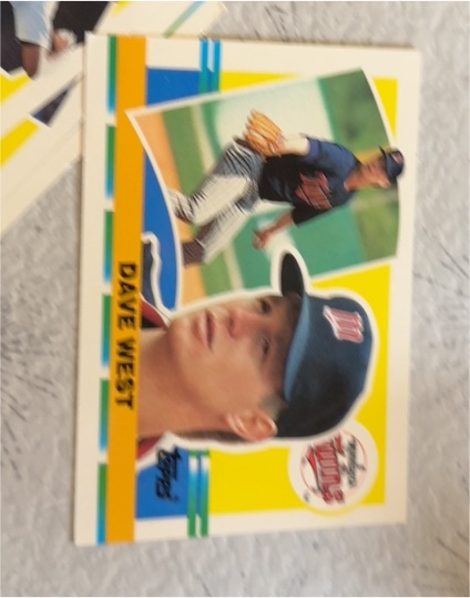 1990 Topps Big #325 Dave West — front