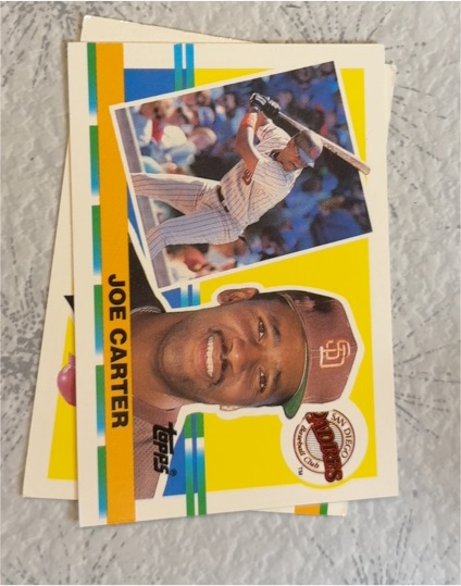 1990 Topps Big #245 Joe Carter — front