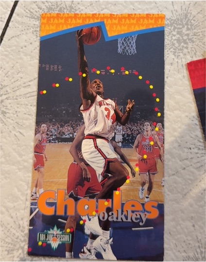 1995-96 Fleer NBA Jam Session #73 Charles Oakley — front