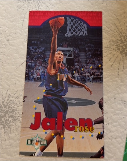 1995-96 Fleer NBA Jam Session Die-Cut #D28 Jalen Rose — front