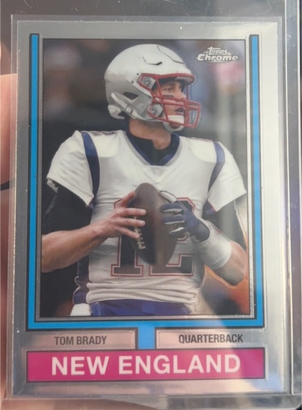 2024 Topps Chrome 1974 Topps Football #74TF-16 Tom Brady — front