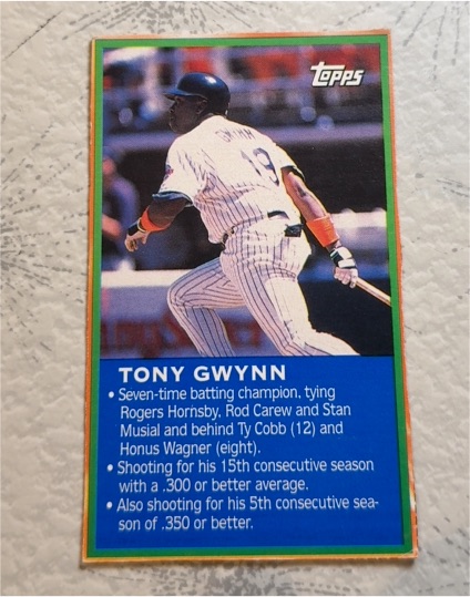 1997 Topps Wheaties #A0L Tony Gwynn — front