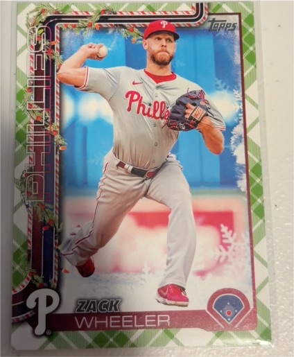 2025 Topps Holiday #H179 Zack Wheeler — front