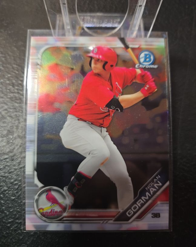 2019 Bowman Chrome Draft #BDC-42 Nolan Gorman — front