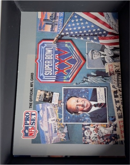 1990 Pro Set Super Bowl XXV Silver Anniversary Commemorative #1 — front