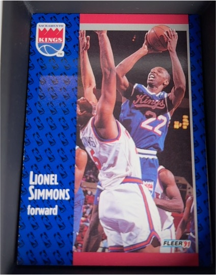 1991-92 Fleer #179 Lionel Simmons — front