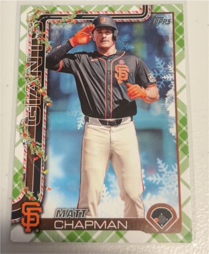 2025 Topps Holiday #H177 Matt Chapman — front