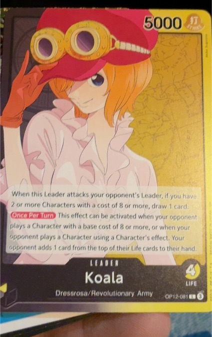 2023 One Piece Card Game OP12-081 Koala — front
