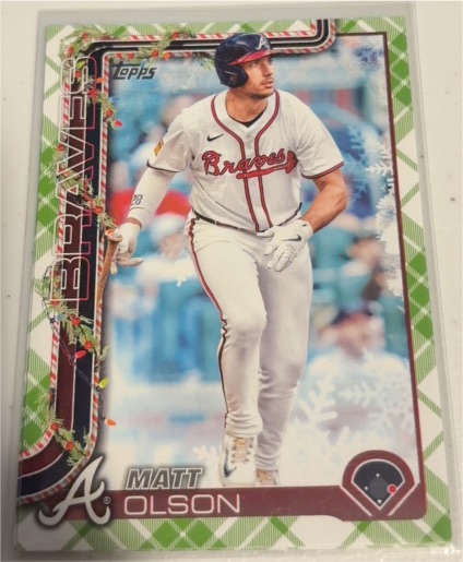 2025 Topps Holiday #H?? Matt Olson — front