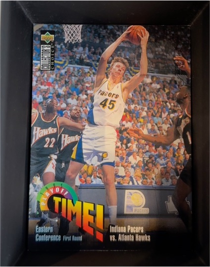 1995-96 Upper Deck Collector's Choice #351 Rik Smits Playoff Time! — front