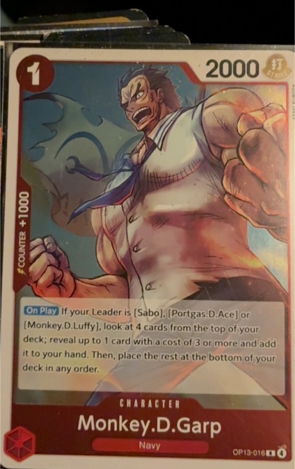 One Piece Card Game OP13-016 Monkey.D.Garp — front