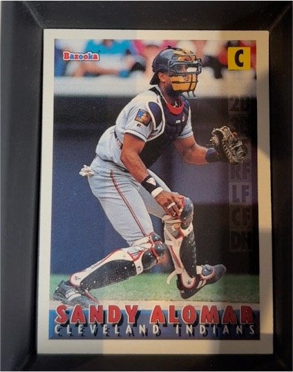 1995 Topps Bazooka #11 Sandy Alomar Jr. — front