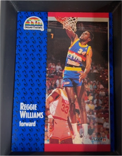 1991 Fleer #54 Reggie Williams — front