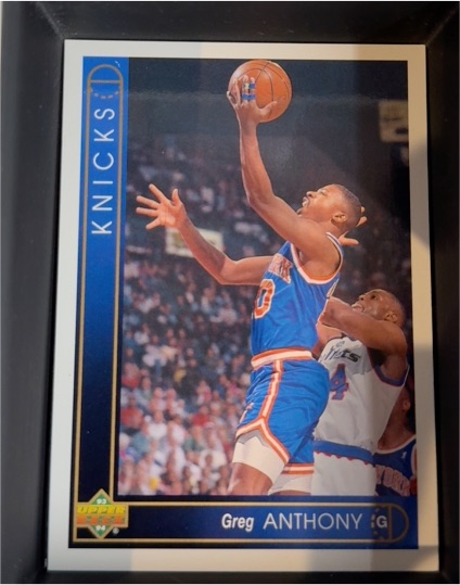 1993-94 Upper Deck #292 Greg Anthony New York Knicks — front