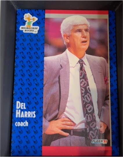 1991-92 Fleer #115 Del Harris Milwaukee Bucks — front