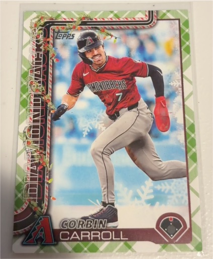 2025 Topps Holiday #H158 Corbin Carroll — front