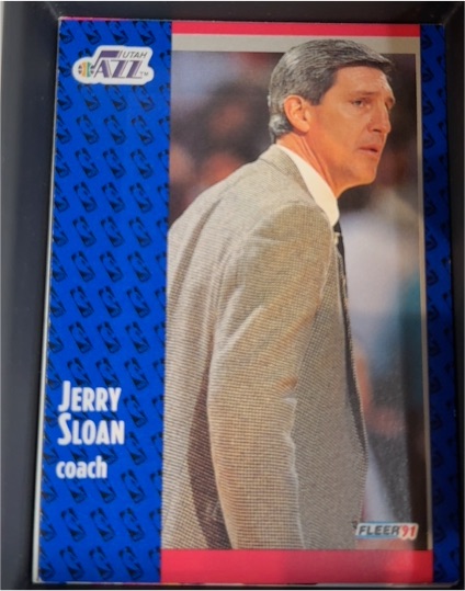 1991-92 Fleer #202 Jerry Sloan — front
