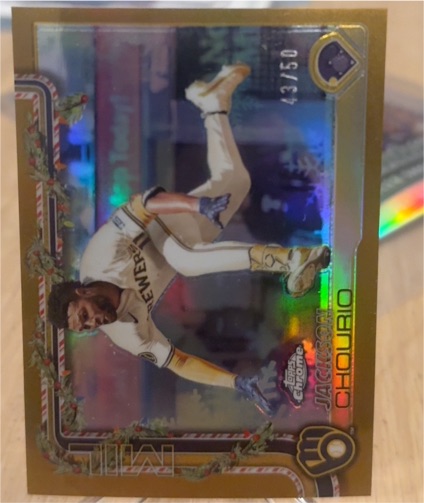 2025 Topps Chrome #262 Jackson Chourio — front