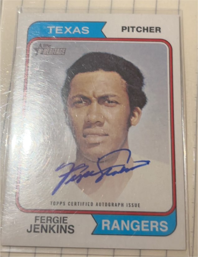 2023 Topps Heritage #74RO-FJ Fergie Jenkins — front