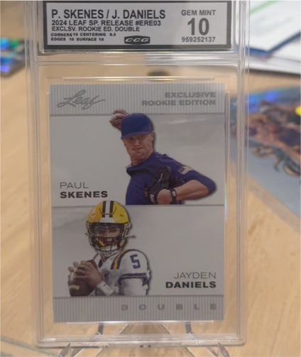 2024 Leaf SP Release #ERE03 Paul Skenes / Jayden Daniels — front