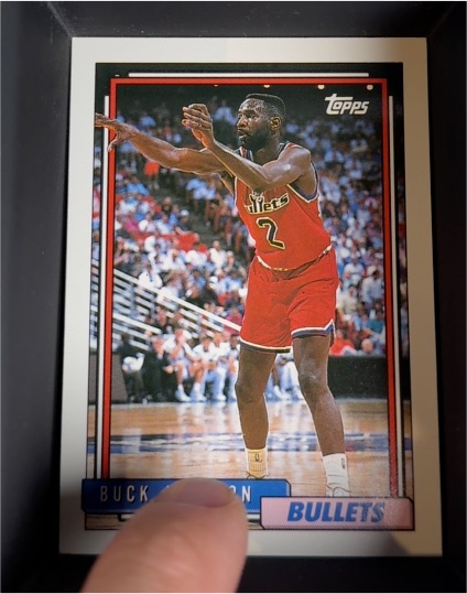 1992-93 Topps #328 Buck Johnson Washington Bullets — front