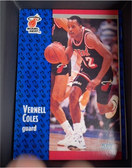 1991-92 Fleer #106 Vernell Coles — front