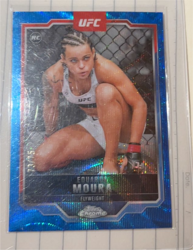 2025 Topps Chrome UFC #24 Eduarda Moura — front
