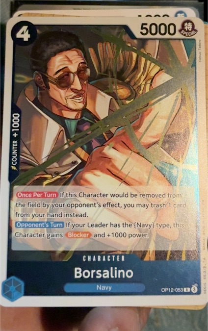 2023 One Piece Card Game OP12-053 Borsalino — front